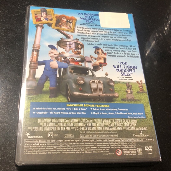 Brand new Wallace and Gromit the curse of the where rabbit DVD fullscreen - Picture 2 of 4